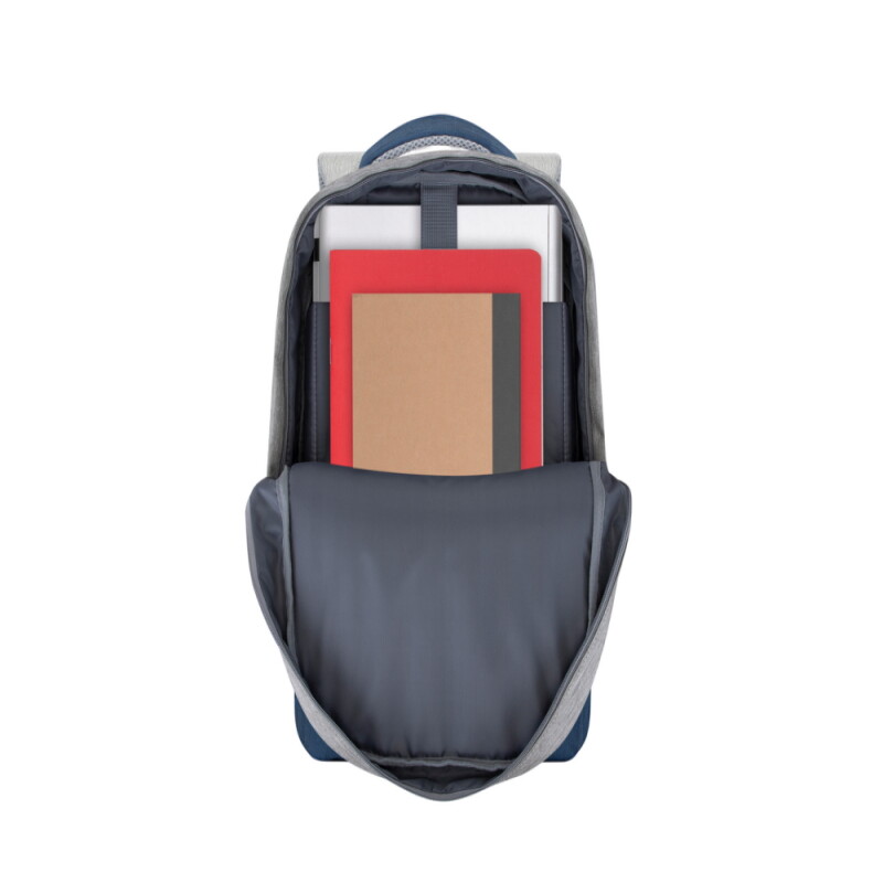 RIVACASE 7562 Plater Αντικλεπτική τσάντα πλάτης λάπτοπ 15,6", γκρι/σκούρο μπλέ